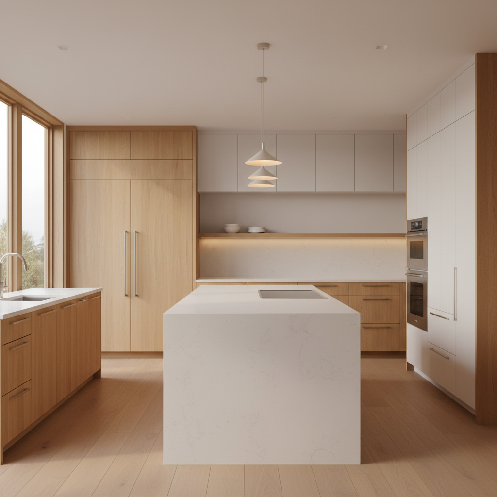 Upscale Arcadia kitchen with premium appliances